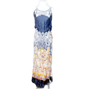 Calypso St Barth Navy Printed Maxi Dress XS
